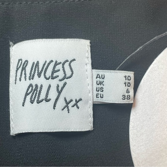 Princess Polly Bayford Long Sleeve Mini Dress Red Black Roses US Size 6 NWT - Picture 13 of 16